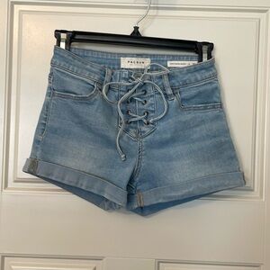 PacSun Super Stretch Shortie Womens Juniors Denim Shorts Size 24